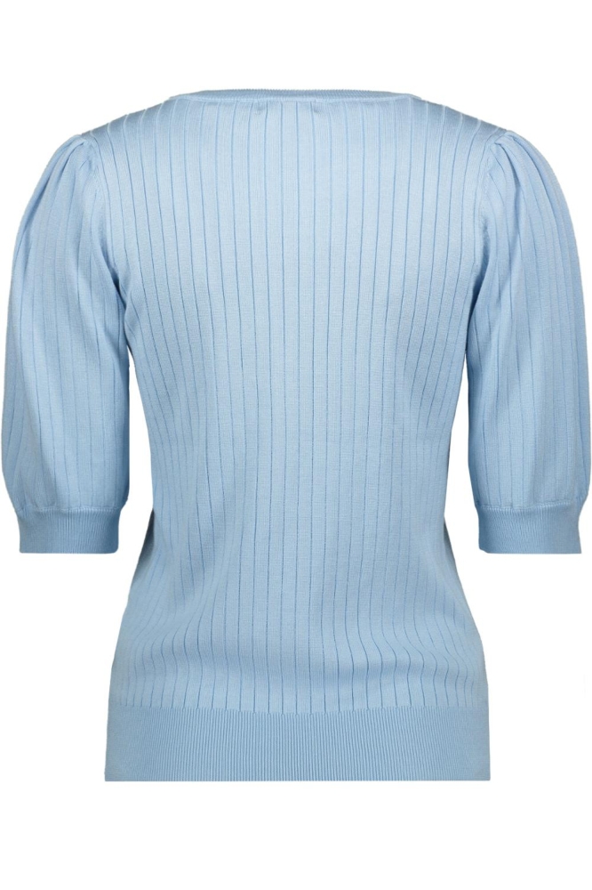 GEBREIDE TOP MET LUREX 54031 BLUE